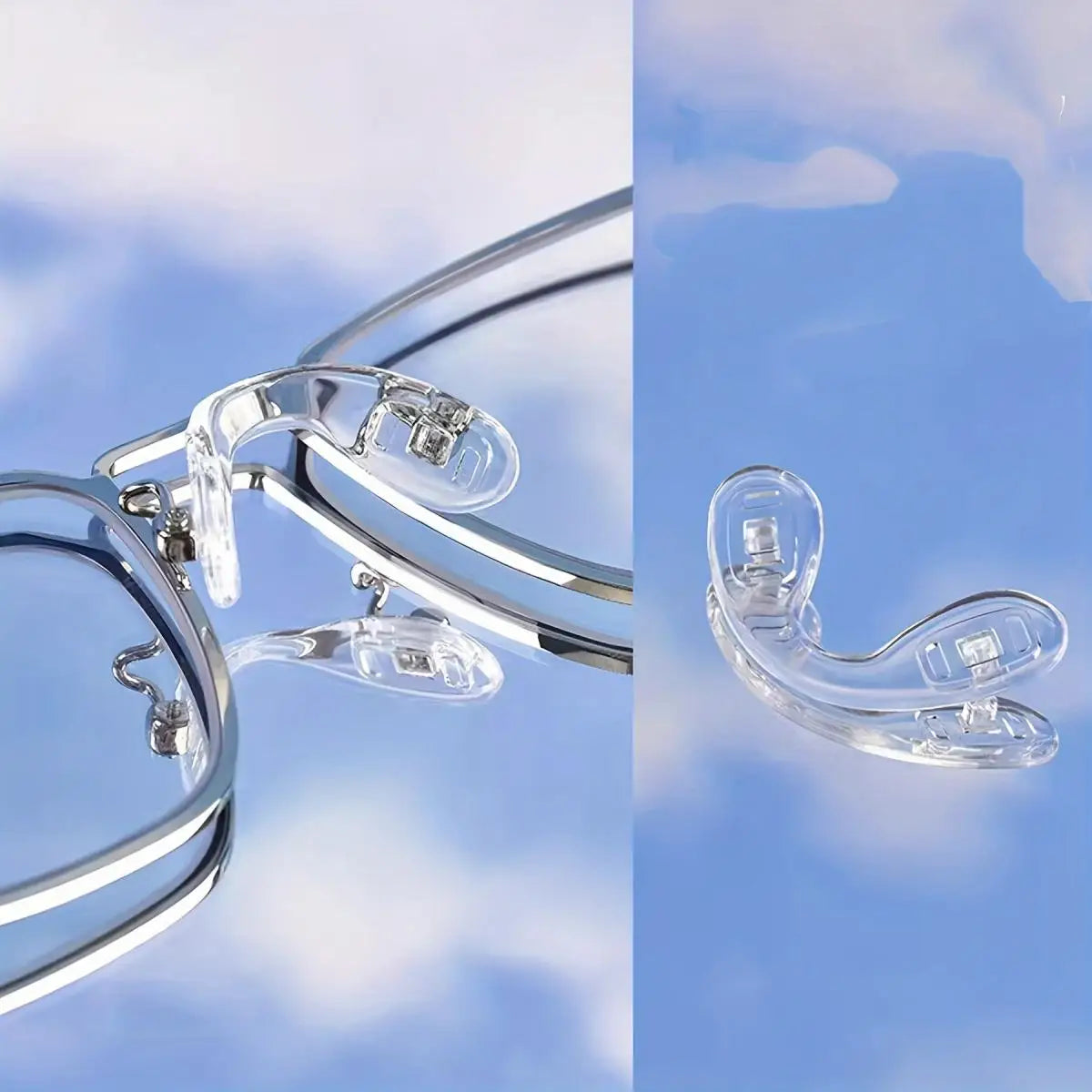 1/2/4pc Ultra-Soft Silicone Eyeglass Nose Pads Comfort Fit Glasses Frame Accessories Anti-Slip Nose Pads for Sports & Daily Wear