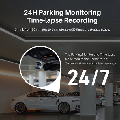 2K Tiny Car DashCam With WiFi App And Voice Control - Smarsty