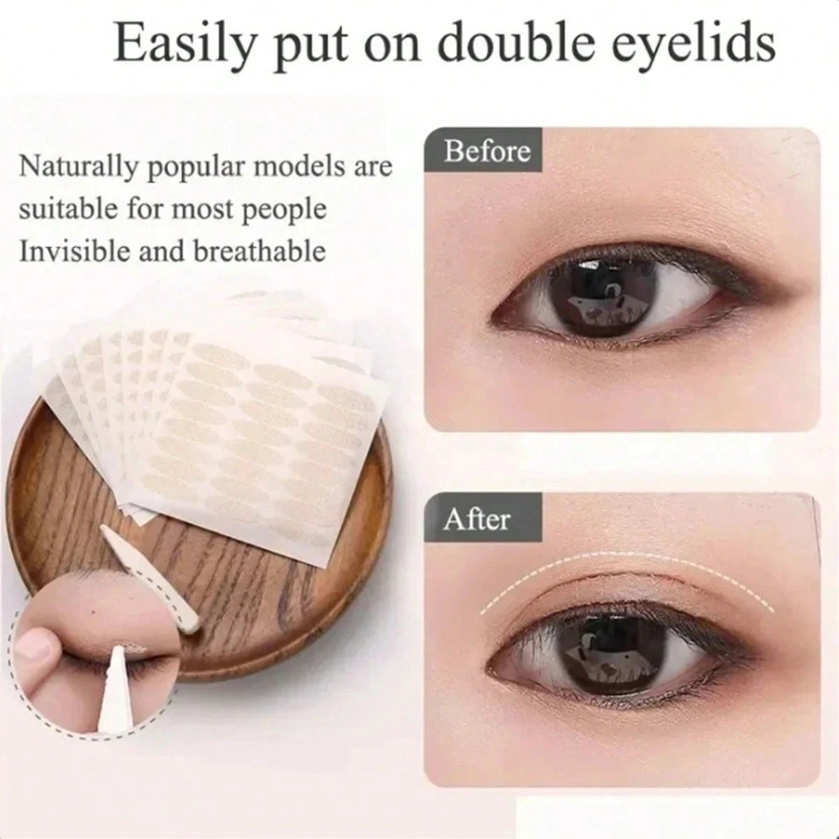240 Pcs Invisible Double Fold Eyelid Tape For Natural Makeup - Smarsty