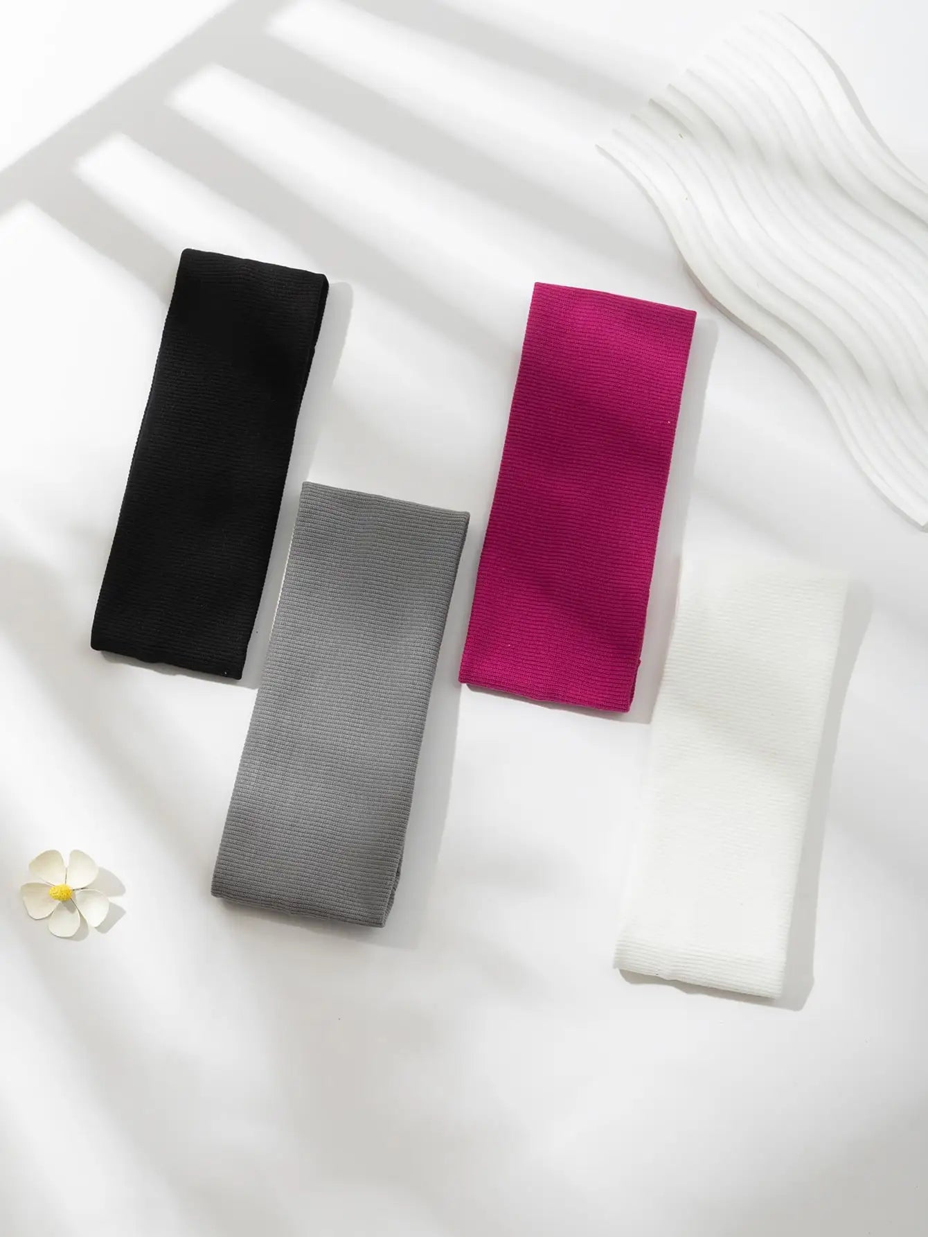Women Elastic Hair Bands Set Soft Stretchy Headbands - Smarsty