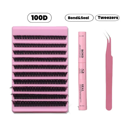 MIAOJIE DIY Eyelash Set with 200 Individual Lashes - Smarsty