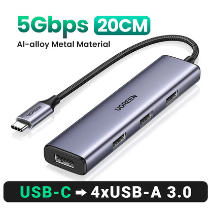 USB C Hub 4 Ports USB 3.0 UltraSlimDock For MacBook