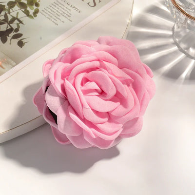 16 Color Rose Flower Hair Claw Clips Medium Secure Grip - Smarsty