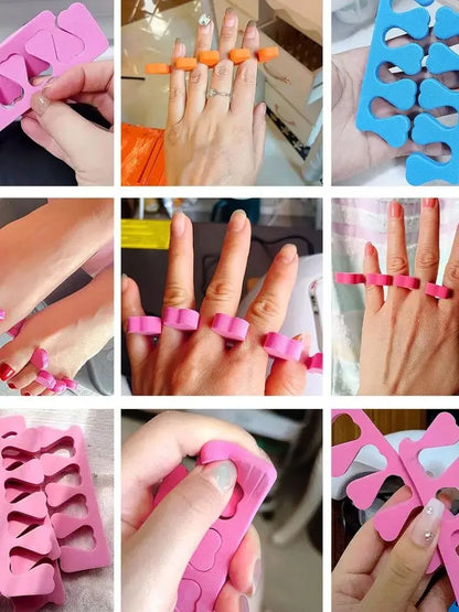 Soft Silicone Toe Separators for Nail Art Practice - Smarsty
