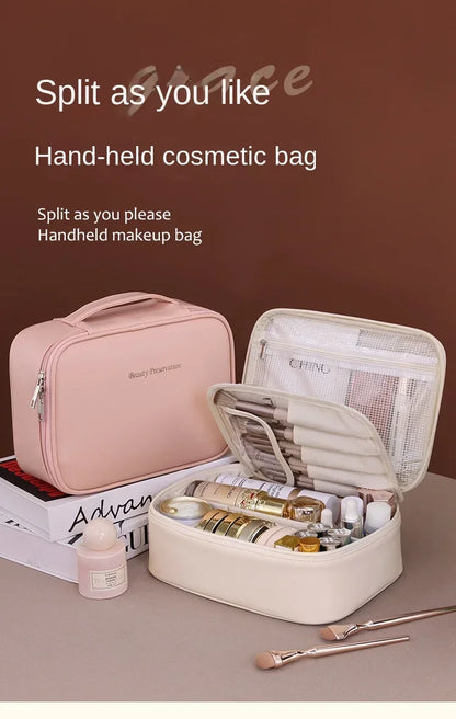 New Women's Cosmetic Bag Portable Storage Bag Large Capacity Luxury makeup bag travel organizer Essentials Toiletry Bag - Smarsty