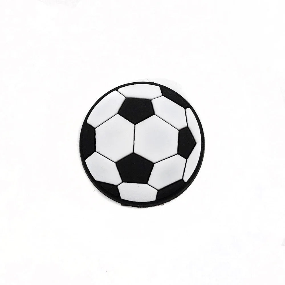 Sprot Soccer Football Shoe Charms Pin for Crocs Accessories Charms Clogs Slides DIY Shoe Decoration Buckle Party Gifts