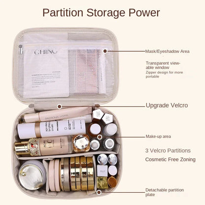 Luxury Makeup Bag With Large Capacity Travel Organizer - Smarsty