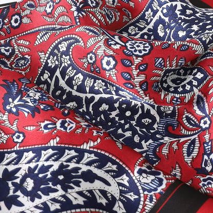 Silk Square Scarf for Women Summer Head Wrap - Smarsty