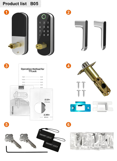 Smart Fingerprint Door Lock with WiFi Remote Access - Smarsty