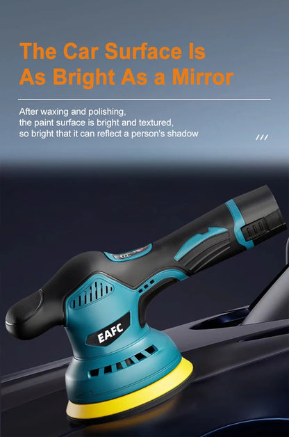 Cordless 12V Car Polisher With 5 Inch Pads For Waxing - Smarsty