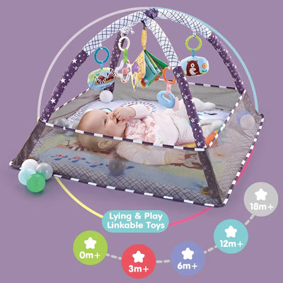 Educational Fitness Frame For Children Play Mat Rack Crawling Blanket Infant Play Rug Gift Kids Activity Mat Gym Baby Toys by Smarsty