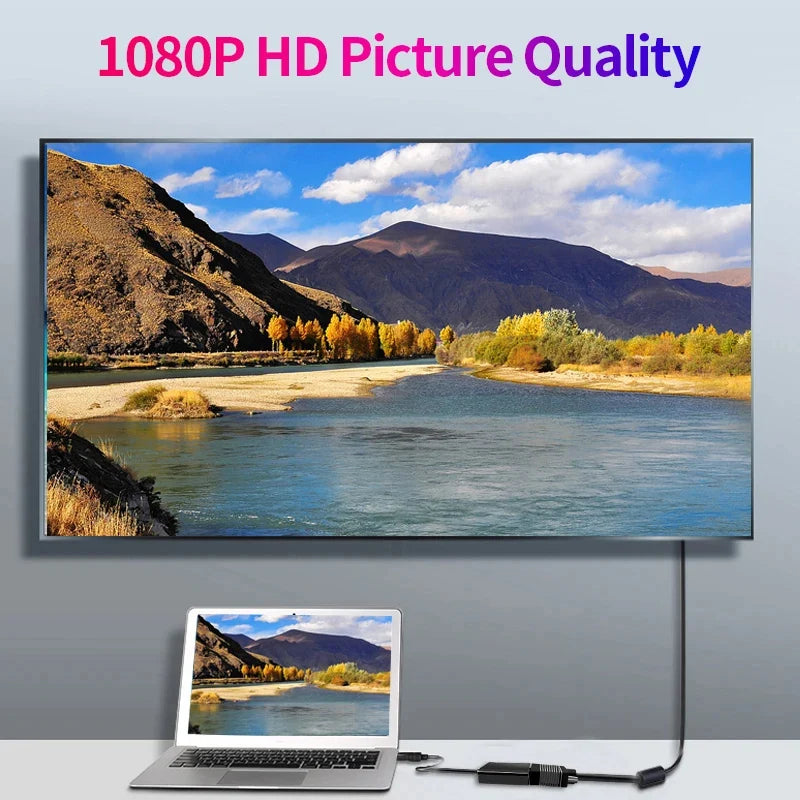 DisplayPort to VGA Adapter 1080P Male to Female Converter - Smarsty