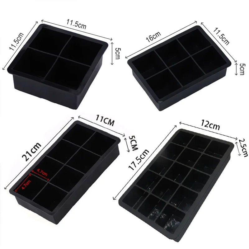 Silicone Ice Cube Molds for Whiskey and Cocktails - Smarsty