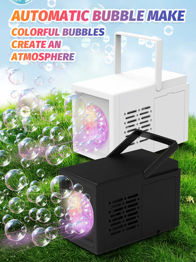 10 hole fully automatic bubble blowing handheld electric bubble machine toy outdoor birthday without battery and bubble water - Smarsty