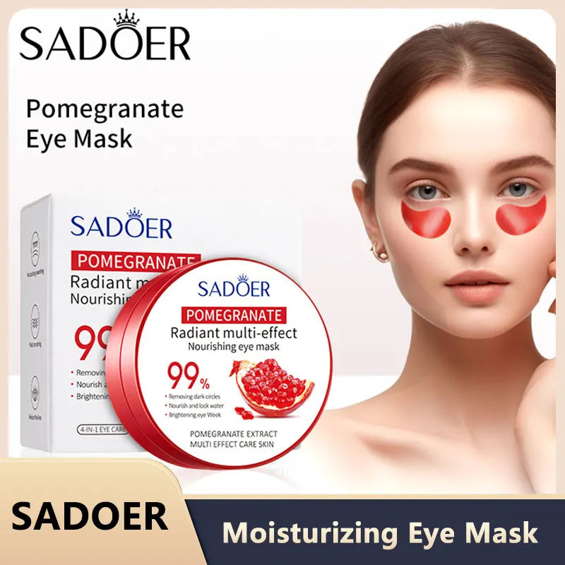 SADOER Red Pomegranate Eye Mask for Dark Circles Removal - Smarsty