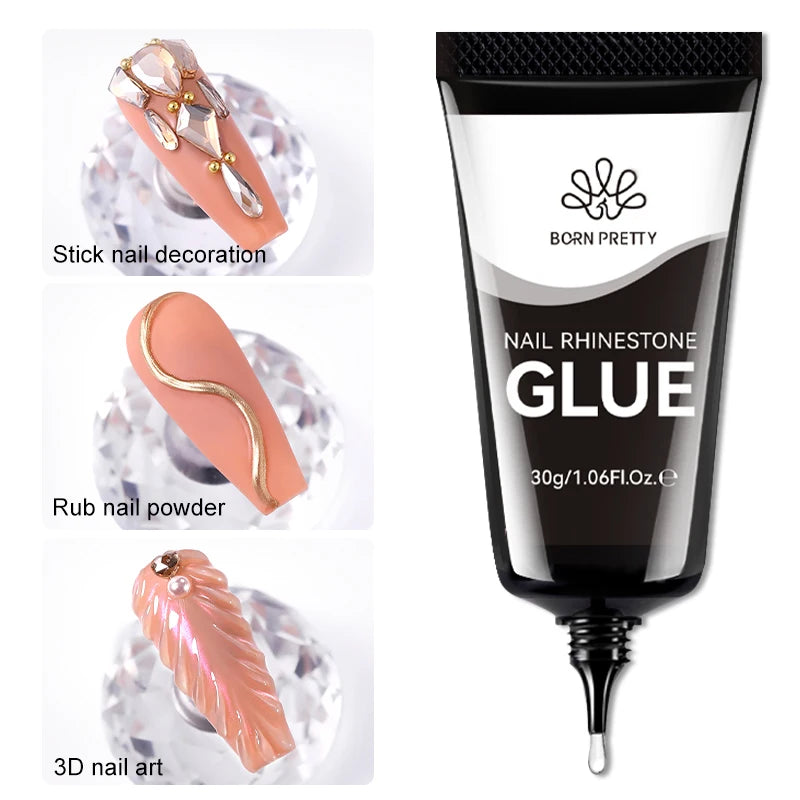 Born Pretty Nail Rhinestone Glue for 3D Nail Art - Smarsty