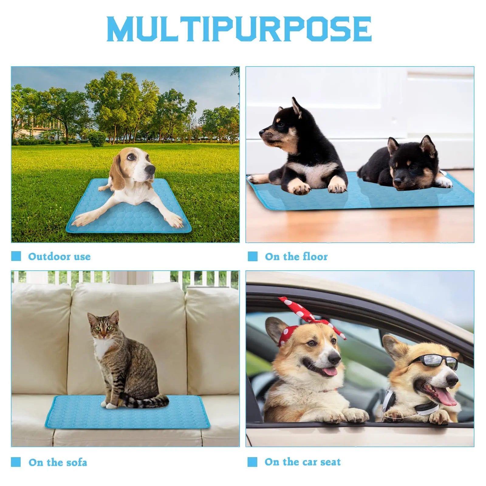 Large Dog Cooling Mat for Summer Comfort - Smarsty