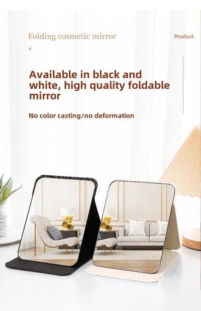 Portable Folding Makeup Mirror with Creative Design - Smarsty