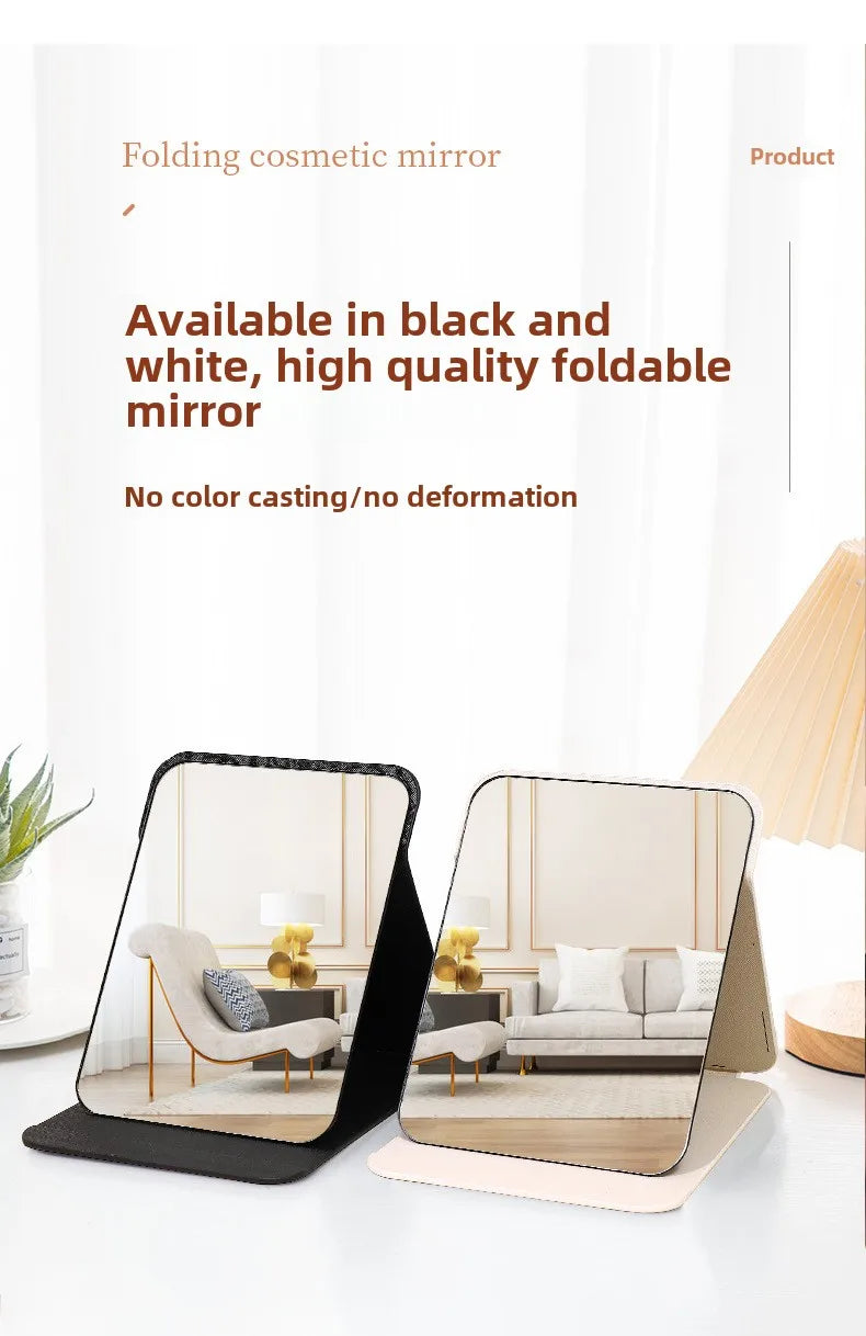 Portable Folding Makeup Mirror with Creative Design - Smarsty