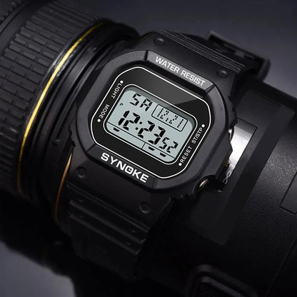 SYNOKE Outdoor Military Digital Watch for Men Waterproof Luminous Sports Timepiece - Smarsty