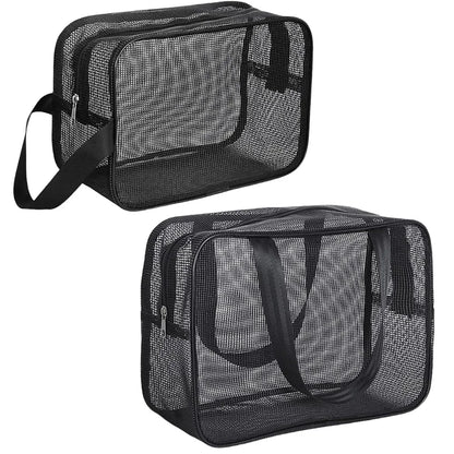 Mesh Shower Caddy Tote Bag Cosmetic Organizer Spacious - Smarsty