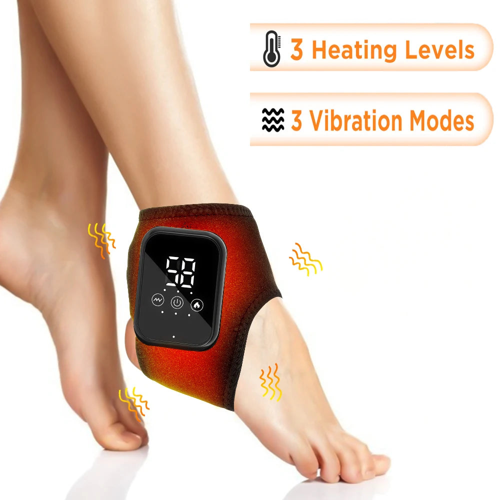 Portable Electric Foot and Hand Massager with Heat and Vibration - Smarsty