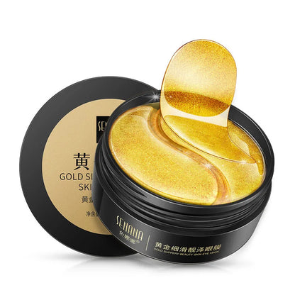 24K Gold Hyaluronic Acid Eye Masks for Dark Circles - Smarsty