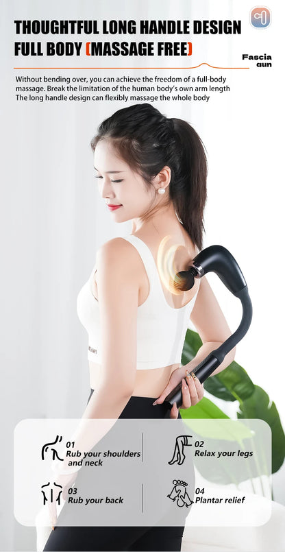 Electric Fascia Gun Massager for Body Relaxation - Smarsty