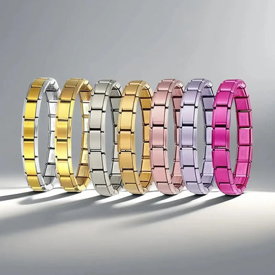 Stainless Steel Elastic Italian Link Bracelet Durable Charm Bangle - Smarsty