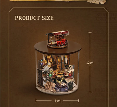 Mini DIY kit for doll house making and assembling room models toys home and bedroom decorations with furniture wooden crafts by Smarsty