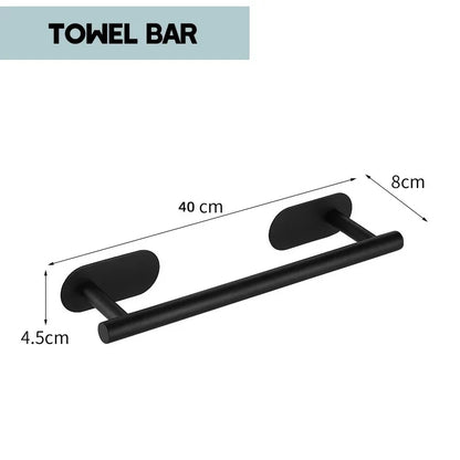 No Drilling Stainless Steel Towel Bar for Bathroom - Smarsty