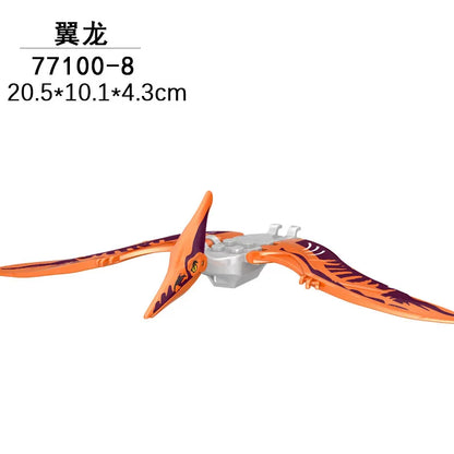 Jurassic World 3 Brutal Raptor Building Blocks Dinosaur Bricks Tyrannosaurus Indominus I-Rex Assemble Toy For Children by Smarsty