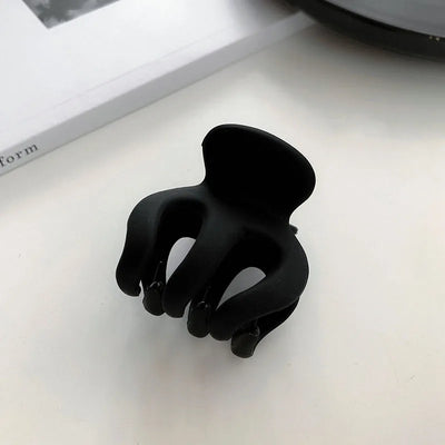 Elegant Black Geometric Hair Claw Secure Hold Easy Clip - Smarsty