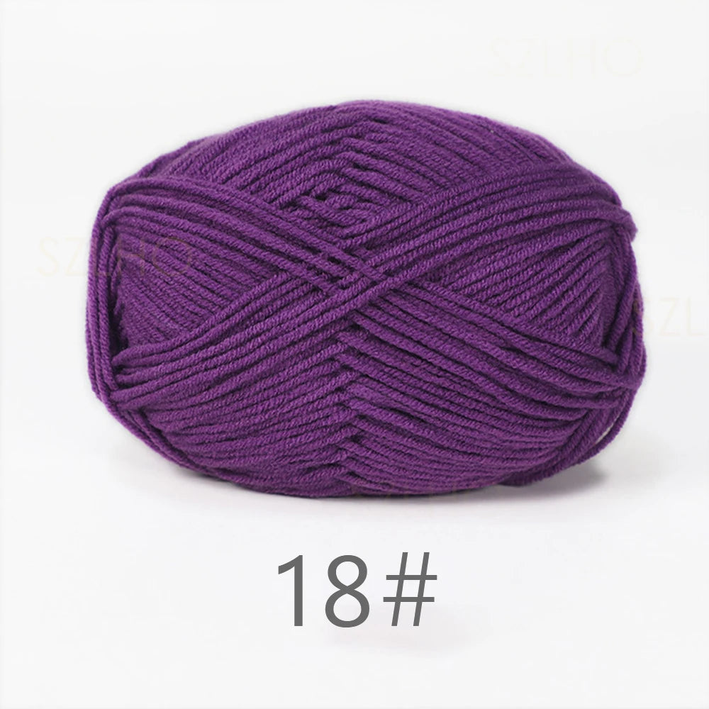 Soft Milk Cotton Yarn for Hand Knitting Projects - Smarsty