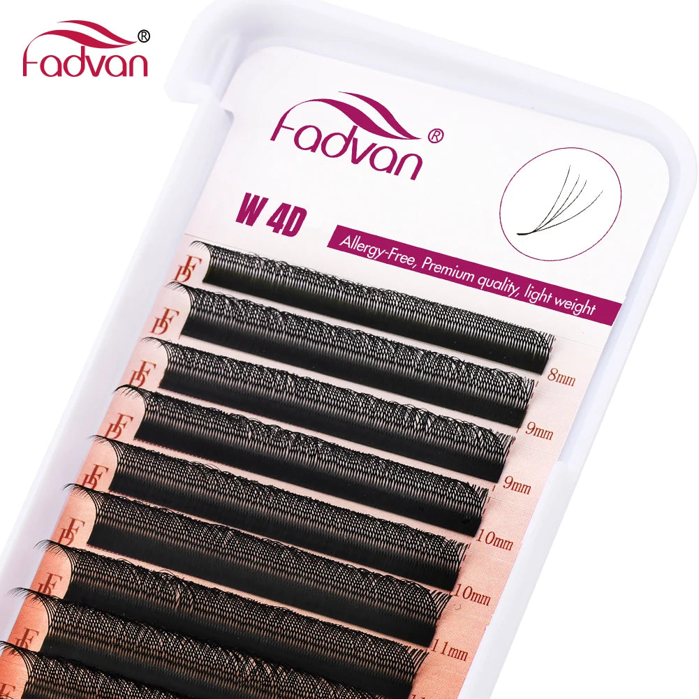 FADVAN 4D W Shape Eyelash Extensions Natural Volume Fans - Smarsty