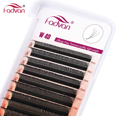 FADVAN 4D W Shape Eyelash Extensions Natural Volume Fans - Smarsty