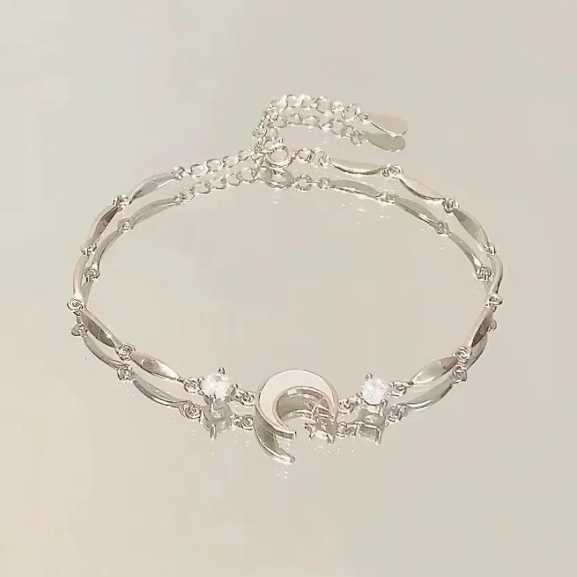 Women's Cherry Blossom Hand Jewelry with Pink Zircon - Smarsty