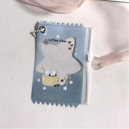 INS Transparent Candy Bag Badge Holder Korean Photocard Holder Display Bag Pendant Idol Photo Card Protective Cover Card Holder