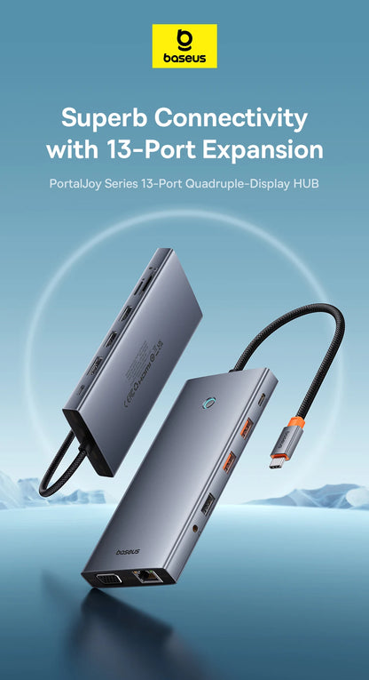 USB-C Hub 4K Ultra HDMI Multiport RJ45 VGA PD 100W