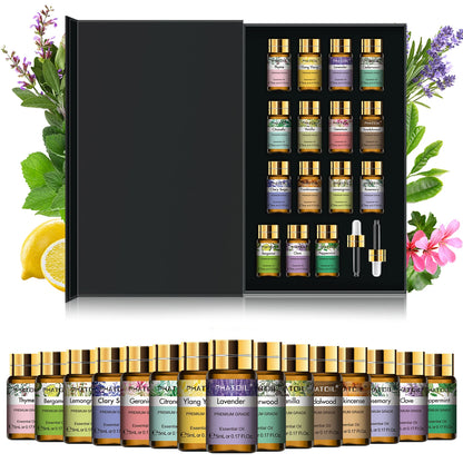 PHATOIL 15 Piece Essential Oils Set for Relaxation - Smarsty