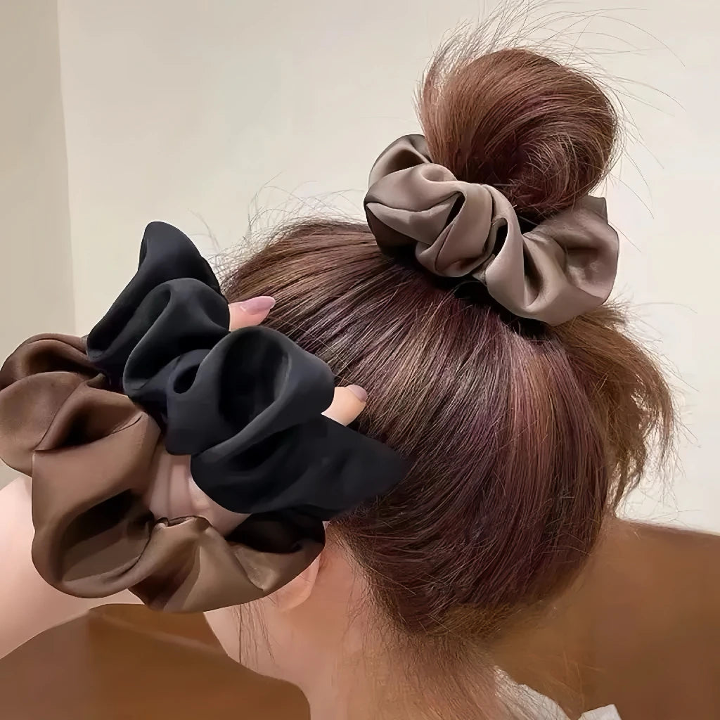 Silk Scrunchies No Crease Hair Ties For All Hair Types - Smarsty