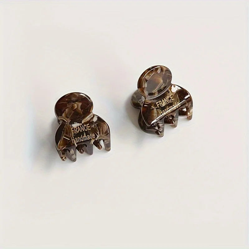 Mini Acetate Hair Claws Set Secure Cute Elegant Clips - Smarsty