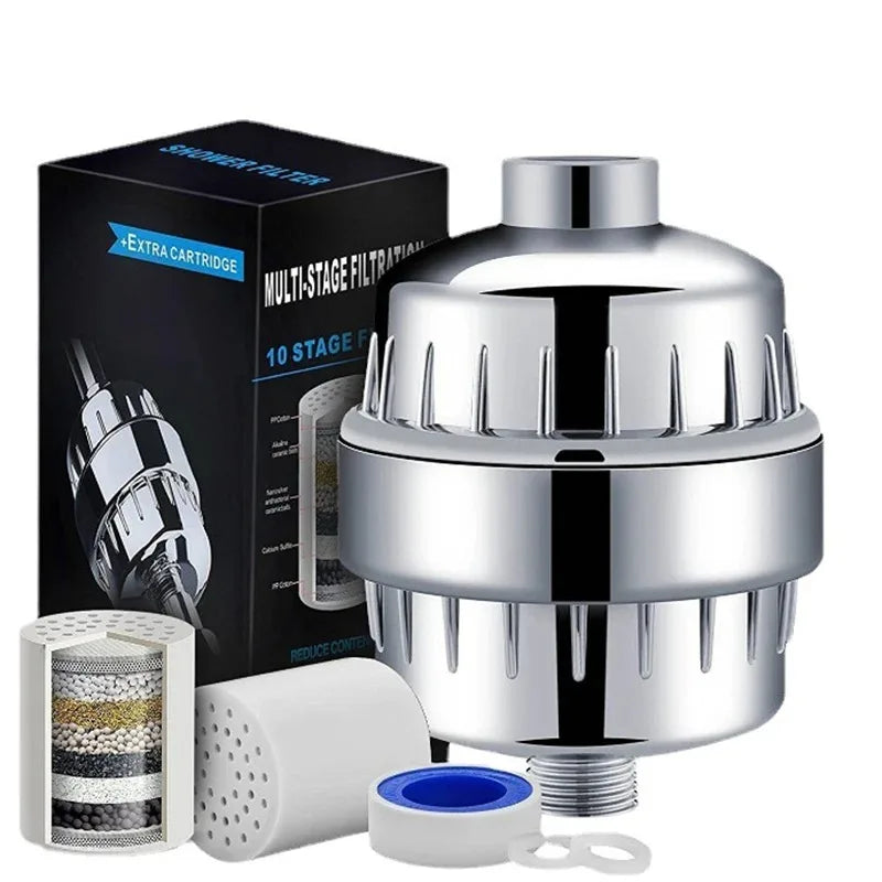 15-20Stages High householdto Remove Chlorine Fluoride Heavy Metals Filtered Soften Hard Water for Shower Head Cleaning Purifier - Smarsty
