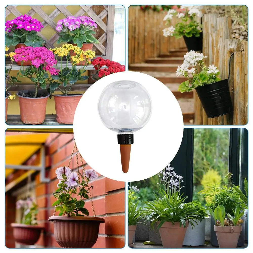 500ML Plant Watering Globes Watering Bulbs Clear Flower Automatic Watering Device Auto Waterer Self-Watering Stakes Irrigation