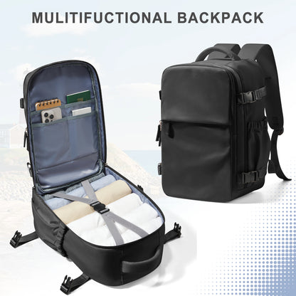 Cabin Airplane Travel Backpack 40x30x20, Hand Luggage Cabin Backpack Wizzair 40x30x20 Carry-Ons Men Women 15.6 inch Laptop Bags - Smarsty