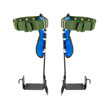 Tree Climbing Spikes Kit w/Safety Harness Gloves Double Teeth Tree Climbing Gear Climber Arborist Aider Tool