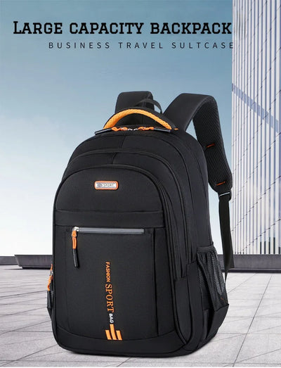 Men's Backpacks Oxford Waterproof Rucksack Business Computer Bag Casual Travel Backpack Senior High School Student Schoolbag - Smarsty