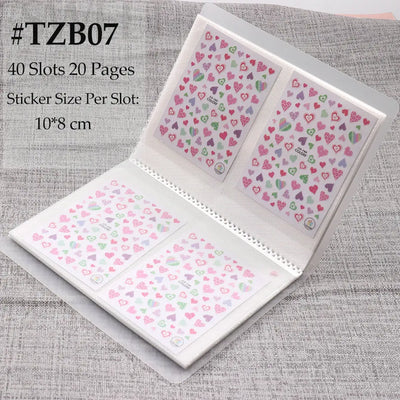 Nail Art Stickers Storage Book for Easy Organization - Smarsty