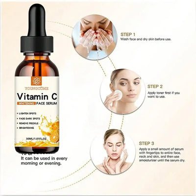 Vitamin C Facial Essence with Hyaluronic Acid for Dark Spot Removal - Smarsty