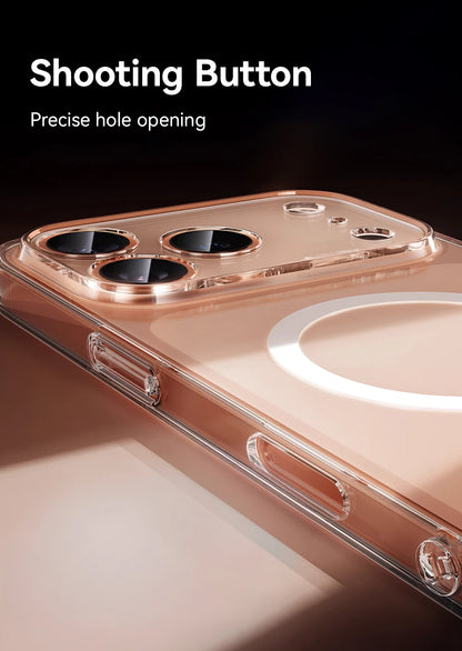 Magnetic Clear iPhone 17, 17 Pro and Pro Max Case Anti Yellowing - Smarsty